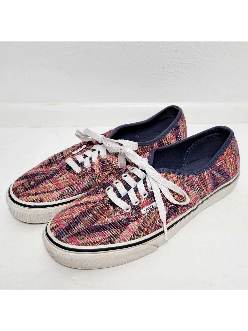 Vans Woven Pink Purple Aztec Cheveron Sneakers Women's Size 9.5